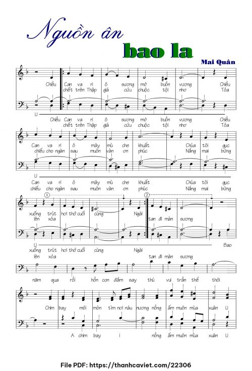 Nguồn ân bao la - Mai Quân - trang 1