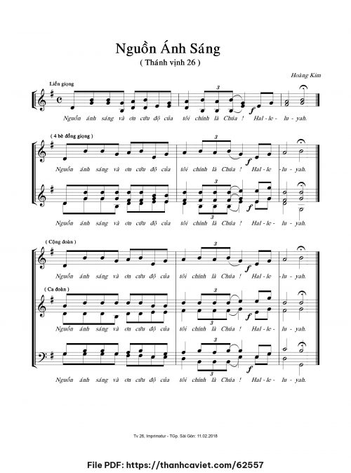Nguồn ánh sáng - Lm. Hoàng Kim - trang 1