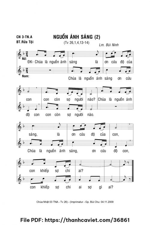 Nguồn ánh sáng 2 - Lm. Bùi Ninh - trang 1
