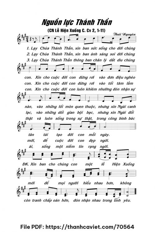 Nguồn lực Thánh Thần - Lm. Thái Nguyên - trang 1