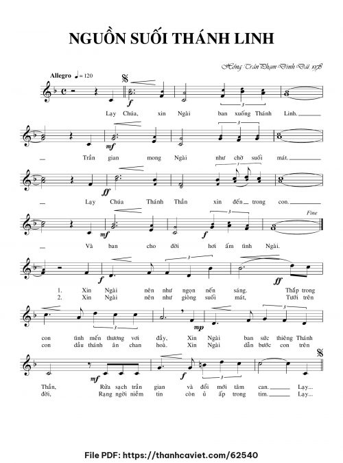 Nguồn suối Thánh Linh - Hồng Trần Phạm Đình Đài - trang 1
