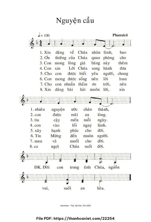 Nguyện cầu - Phanxicô - trang 1