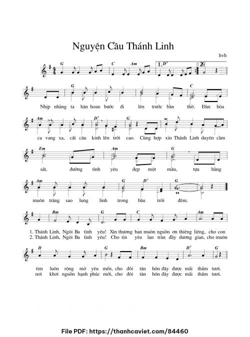 Nguyện cầu Thánh Linh - hvh - trang 1
