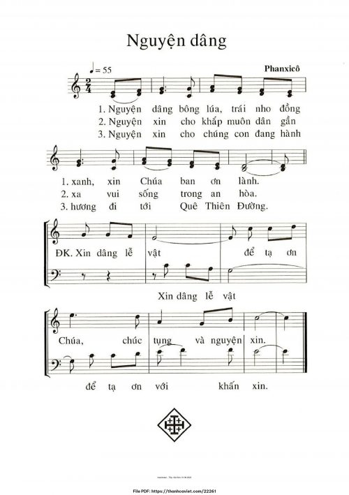 Nguyện dâng - Phanxicô - trang 1