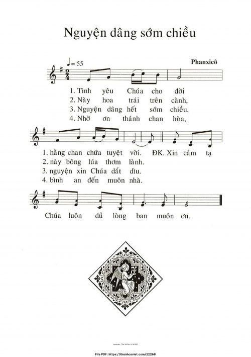 Nguyện dâng sớm chiều - Phanxicô - trang 1