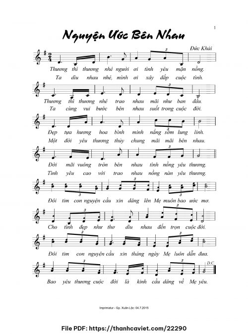 Nguyện ước bên nhau - Đức Khải - trang 1
