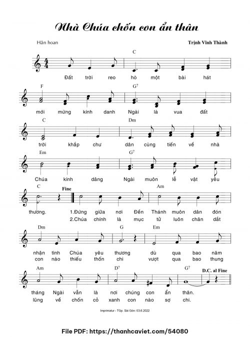 Nhà Chúa chốn con ẩn thân - Trịnh Vĩnh Thành - trang 1