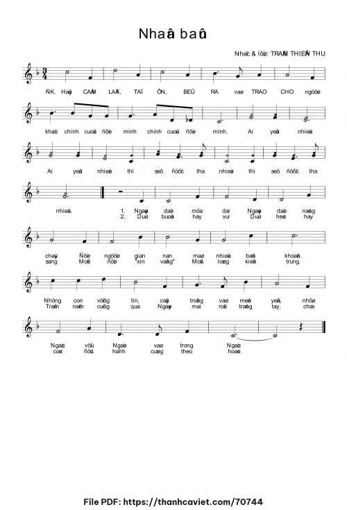 Nhân bản - Trầm Thiên Thu - trang 1