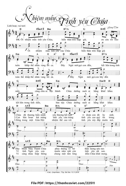 Nhiệm mầu tình yêu Chúa - Lm. Giang Tâm - trang 1