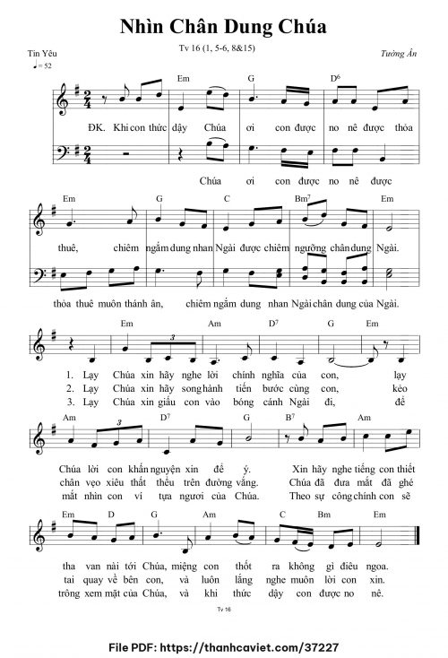 Nhìn chân dung Chúa - Tường Ân - trang 1