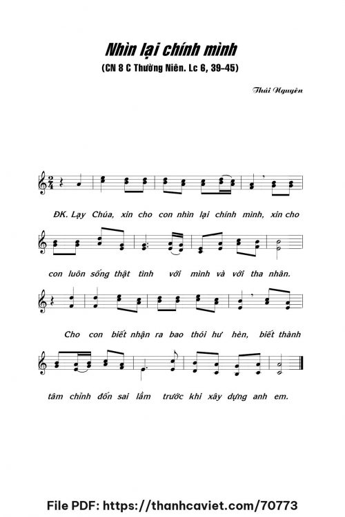 Nhìn lại chính mình - Lm. Thái Nguyên - trang 1