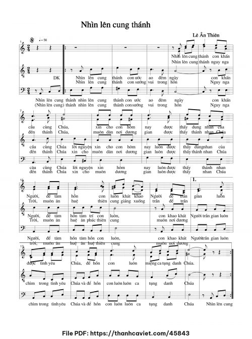 Nhìn lên cung thánh - Lê Ân Thiên - trang 1