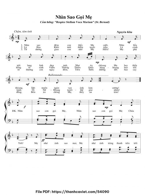 Nhìn sao gọi Mẹ - Nguyên Kha - trang 1
