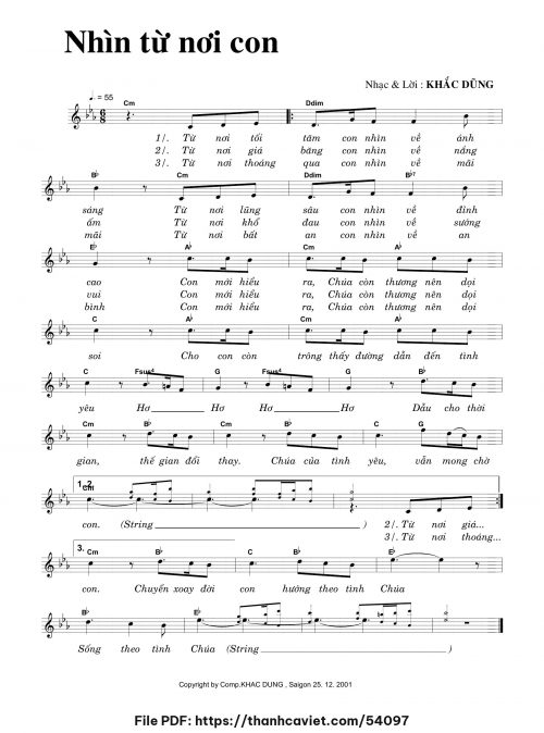 Nhìn từ nơi con - Khắc Dũng - trang 1