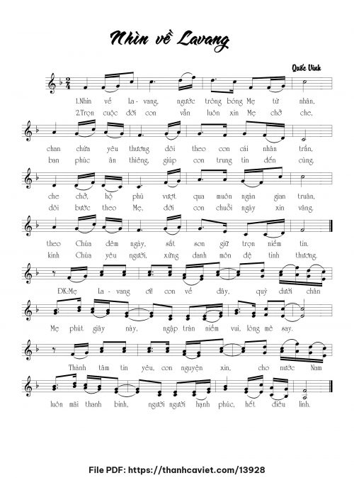 Nhìn về La Vang - Quốc Vinh - trang 1