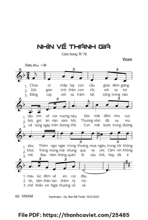 Nhìn về Thánh Giá - Vinam - trang 1