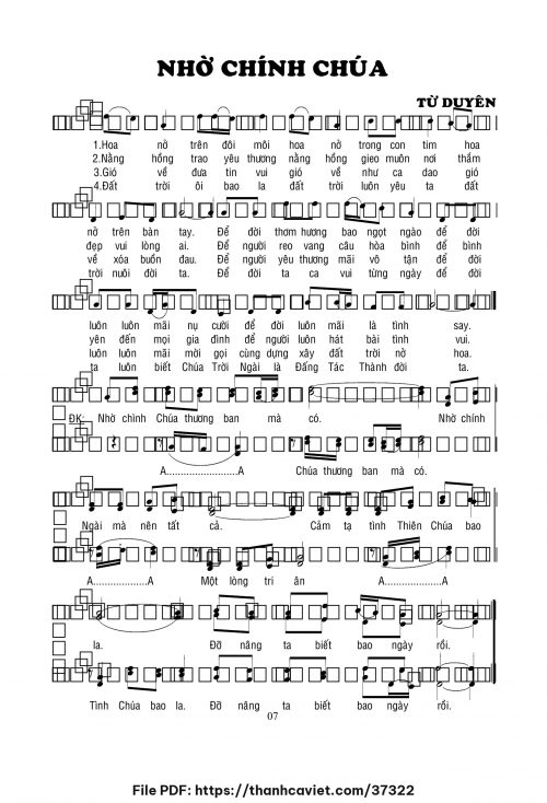 Nhờ chính Chúa - Lm. Từ Duyên - trang 1