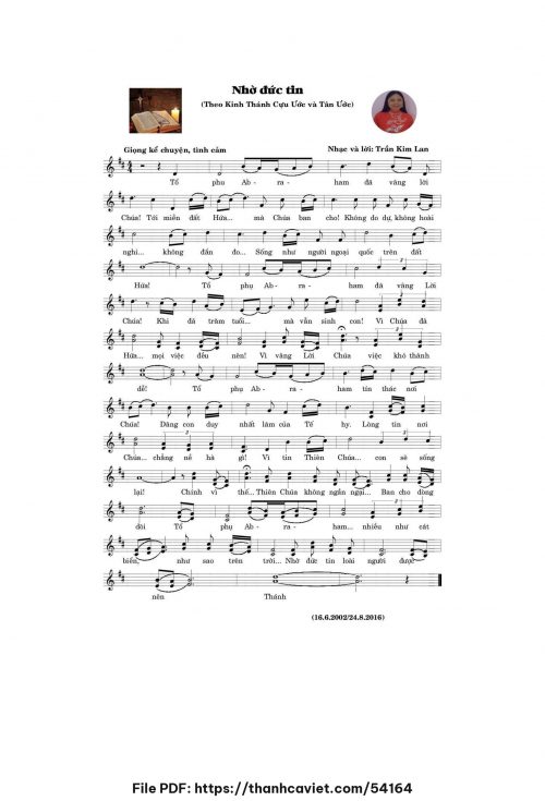 Nhờ Đức tin - Trần Kim Lan - trang 1