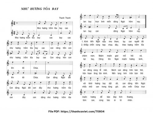 Như hương tỏa bay - Thanh Thanh - trang 1