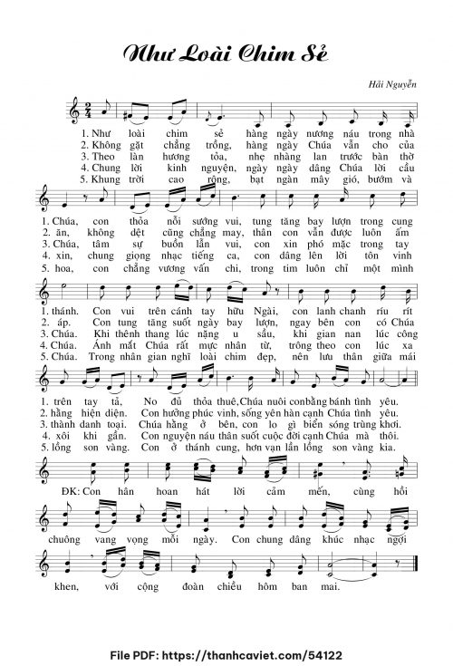 Như loài chim sẻ - Hải Nguyễn - trang 1