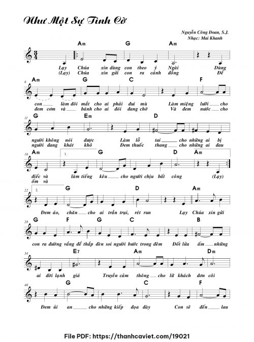 Như một sự tình cờ - Mai Khanh - trang 1