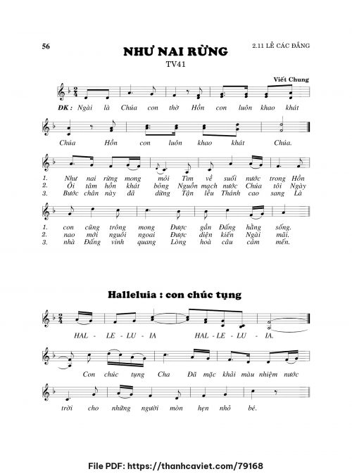 Như nai rừng - Viết Chung - trang 1