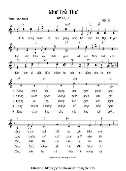 Như trẻ thơ - Viễn Xứ - trang 1