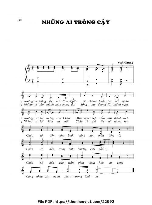 Những ai trông cậy - Viết Chung - trang 1
