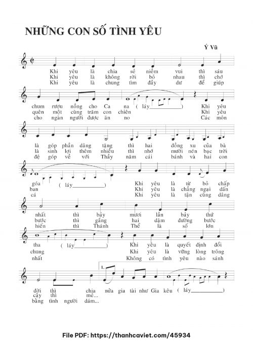 Những con số tình yêu - Ý Vũ - trang 1