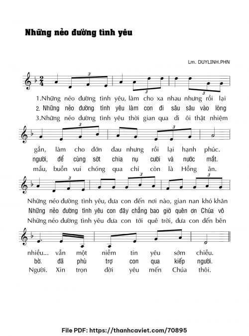 Những nẻo đường tình yêu - Lm. DUYLINH.PHN - trang 1