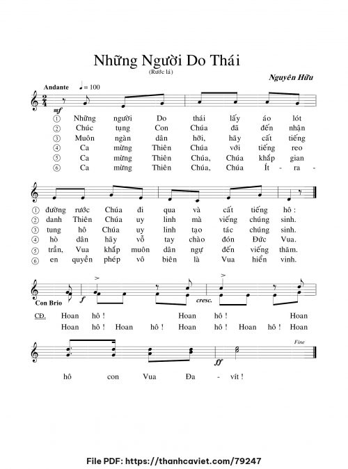 Những Người Do Thái - Lm. Nguyên Hữu - trang 1