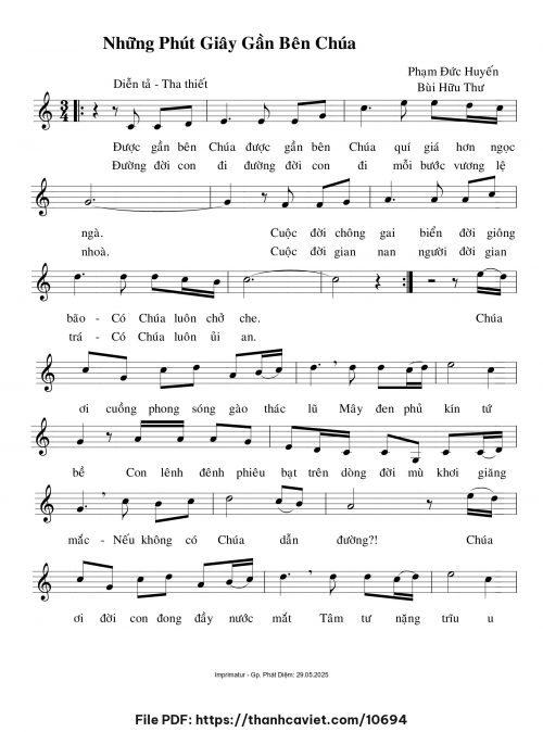 Những phút giây gần bên Chúa - Phạm Đức Huyến - Bùi Hữu Thư - trang 1