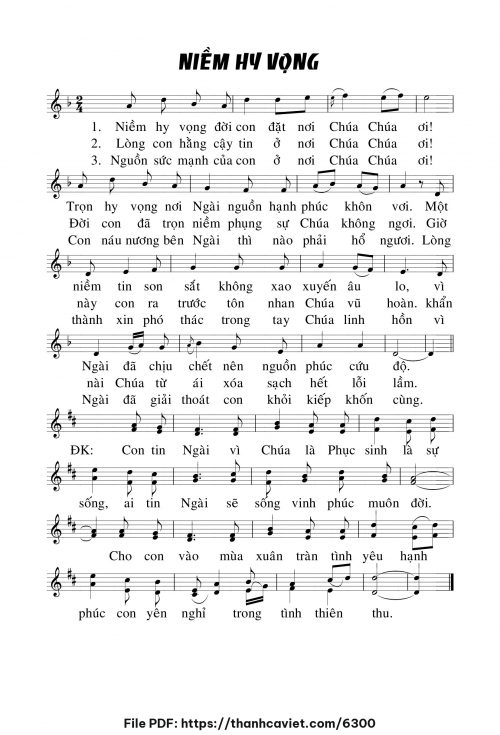 Niềm hy vọng - Trần Phương Đông - trang 1