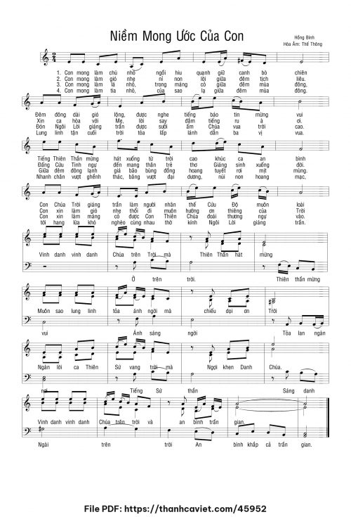 Niềm mong ước của con - Hồng Bính - trang 1