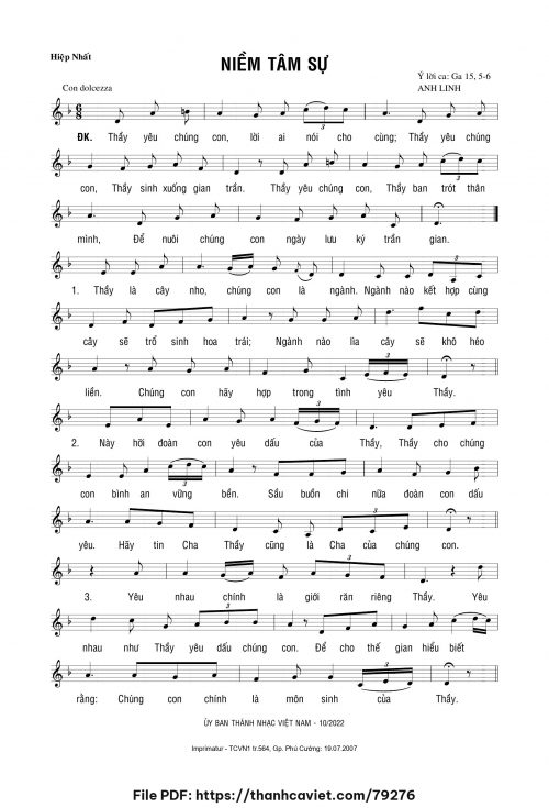 Niềm tâm sự - Anh Linh - trang 1
