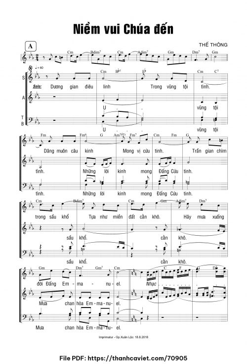 Niềm vui Chúa đến - Thế Thông - trang 1
