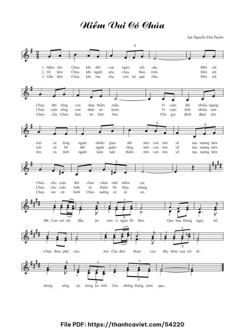 Niềm vui có Chúa - Lm. Nguyễn Văn Tuyên - trang 1