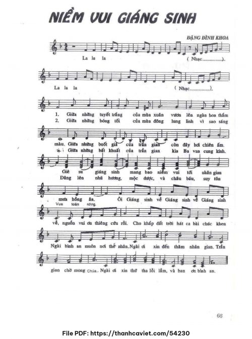 Niềm vui Giáng Sinh - Đặng Đình Khoa - trang 1