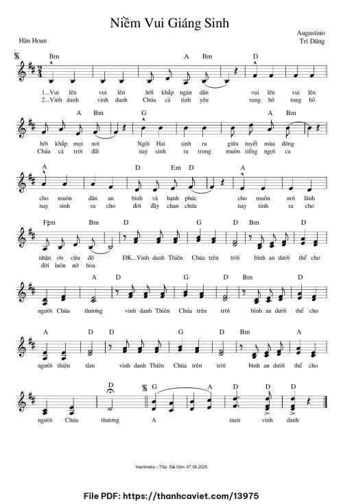 Niềm vui Giáng Sinh - Augustino Trí Dũng - trang 1