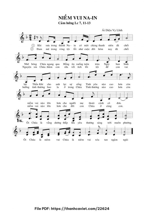 Niềm vui Nain - Sr. Ái Diệu Vy Linh - trang 1
