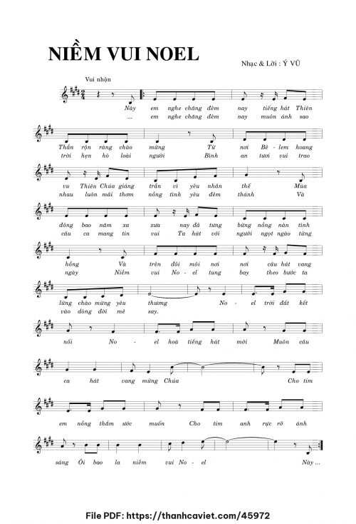 Niềm vui Noel - Ý Vũ - trang 1