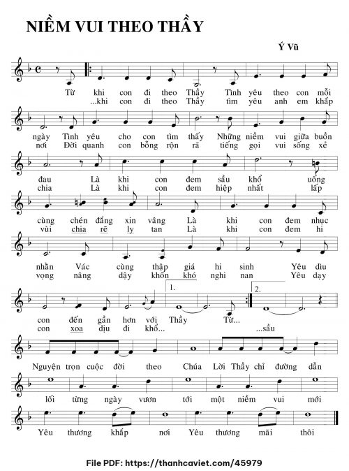 Niềm vui theo Thầy - Ý Vũ - trang 1