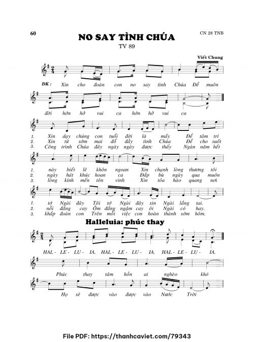 No say tình Chúa - Viết Chung - trang 1