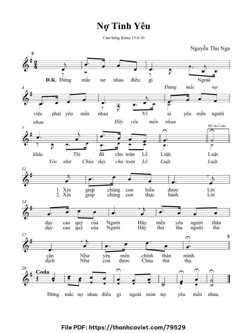 Nợ tình yêu - Nguyễn Thu Nga - trang 1