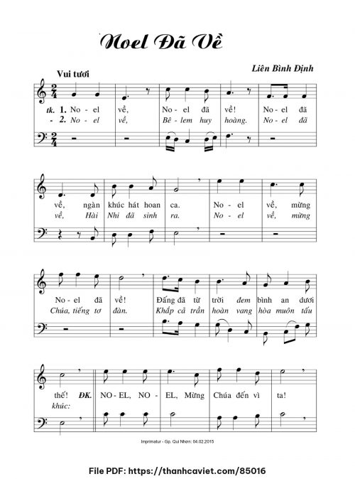 Noel đã về - Liên Bình Định - trang 1