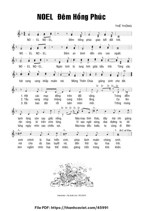 Noel Đêm hồng phúc - Thế Thông - trang 1