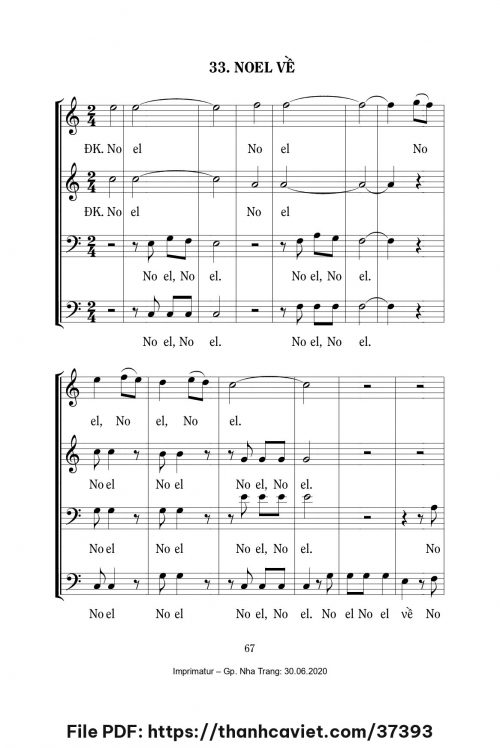 Noel về - Lm. Mi Trầm - trang 1