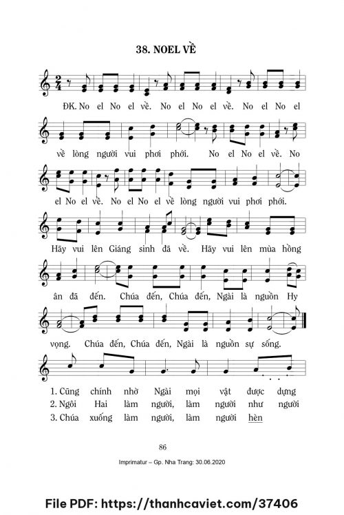 Noel về 2 - Lm. Mi Trầm - trang 1