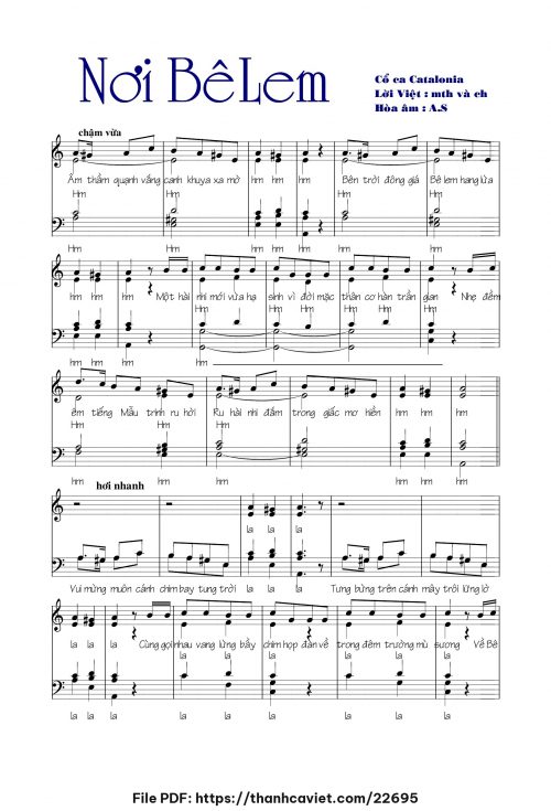 Nơi Belem - Nhạc quốc tế - trang 1