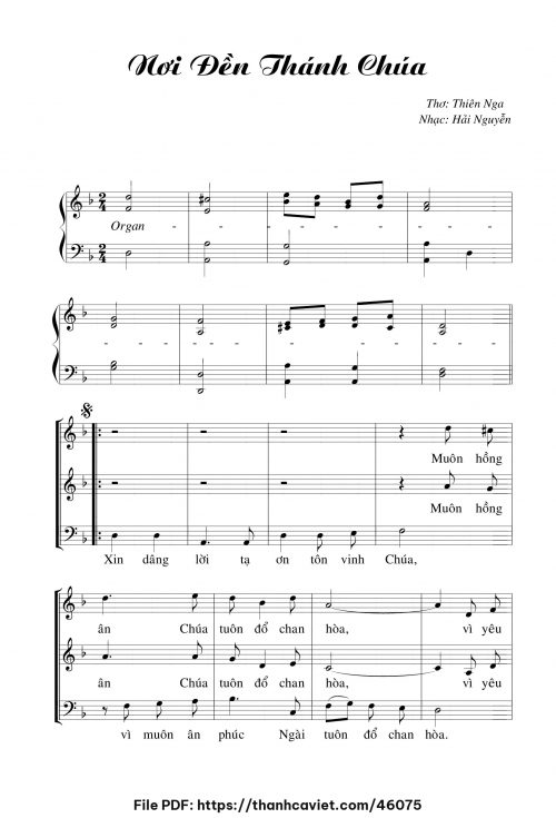 Nơi đền thánh Chúa - Hải Nguyễn - trang 1